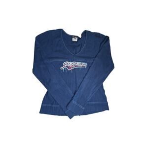 Y2k Style Joe Boxer Long Sleeve Navy Blue Shirt Size XL